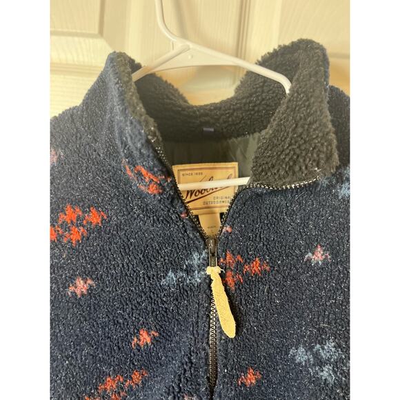 Vintage 90’s Woolrich Full Zip Floral Printed Sweater/ Jacket Sz: Large - Picture 5 of 6